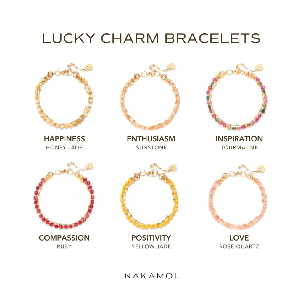 NAKAMOL LUCKY CHARM Bracelets สร้อยข้อมือหินมงคล